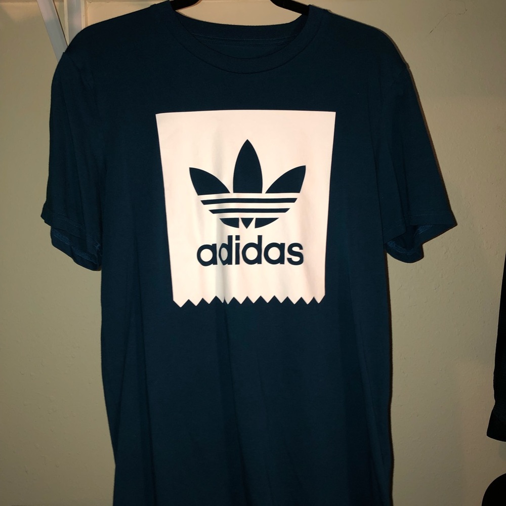Adidas box logo tee